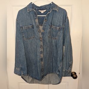 Old Navy The Boyfriend denim shirt small